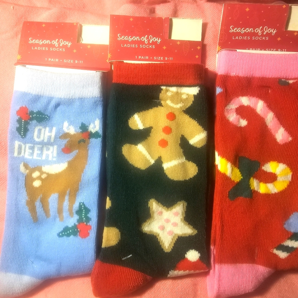 Christmas Socks  Women's 3 Piece Gertex ❄️🎄🎁